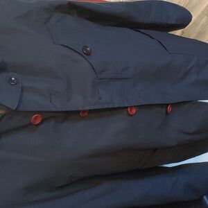 Men's Oliver Spencer blue coated jacket